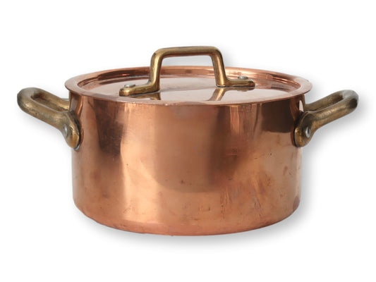 Small French Copper Simmer Pan