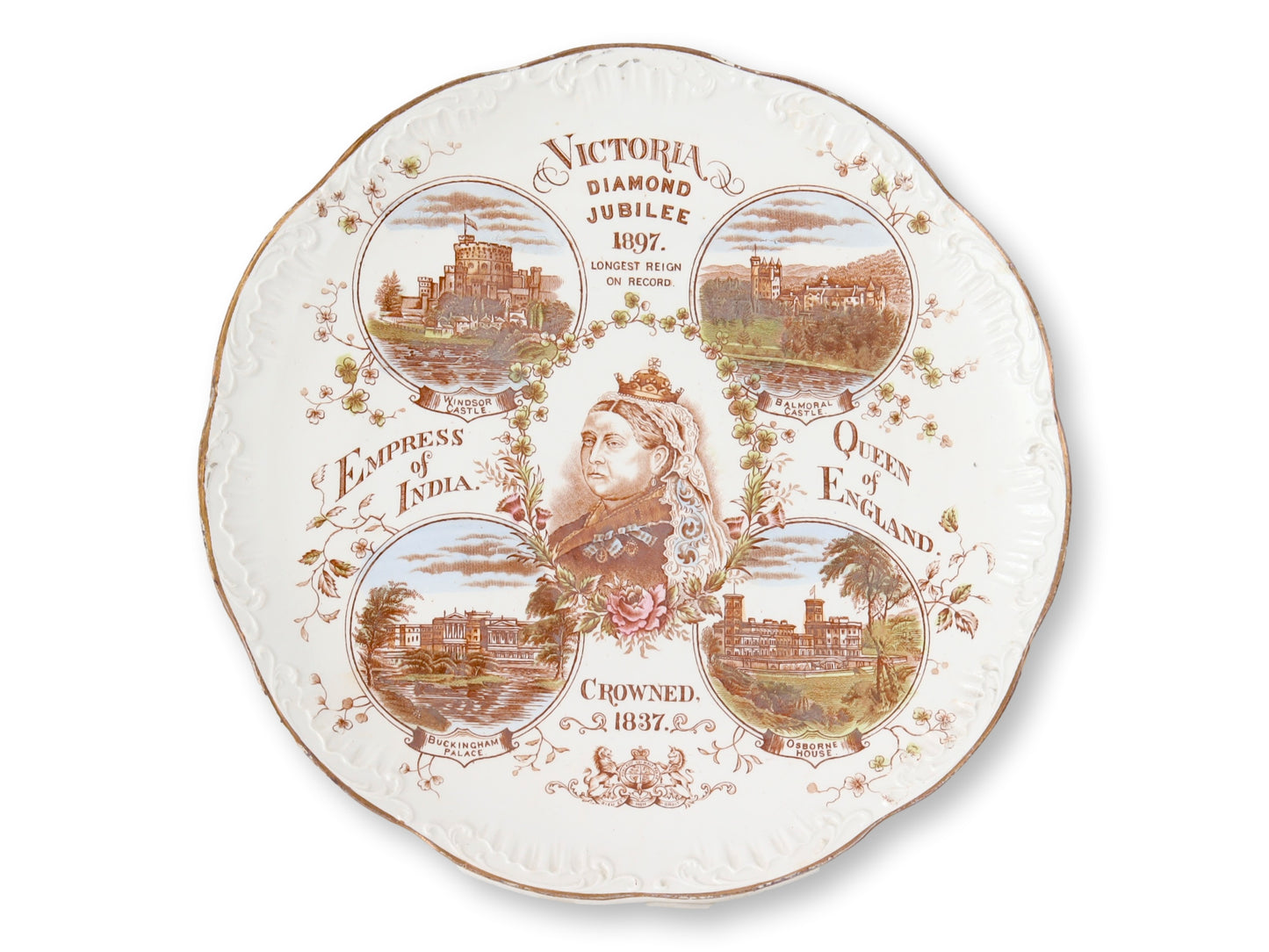 1897 Queen Victoria Diamond Jubilee Commemorative Plate