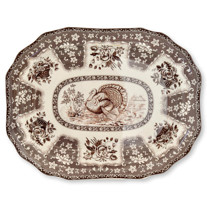 Vintage Spode Transferware Turkey Platter