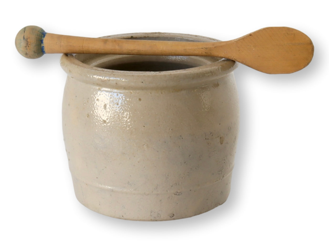 Antique Belgian Stoneware Mustard Pot w/ Spoon – Bruxelles