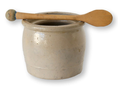 Antique Belgian Stoneware Mustard Pot w/ Spoon – Bruxelles