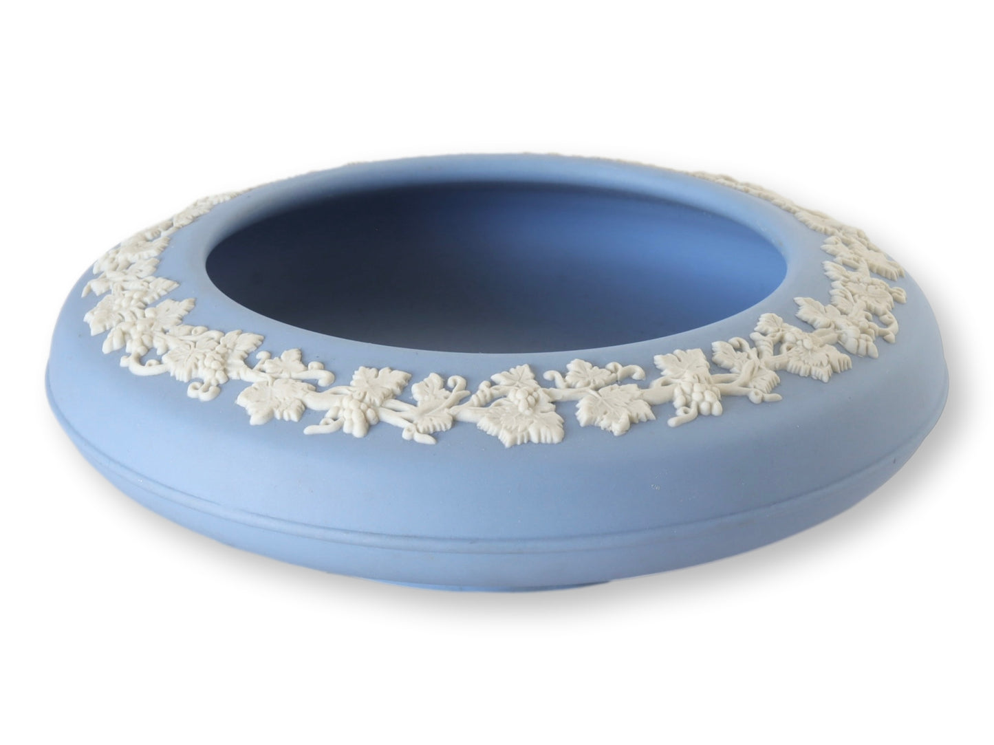 Wedgwood Blue Jasperware Flower Bowl / Trinket Dish