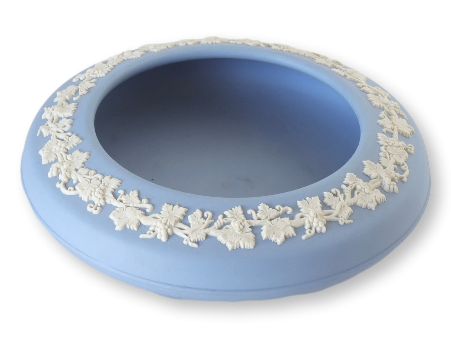Wedgwood Blue Jasperware Flower Bowl / Trinket Dish