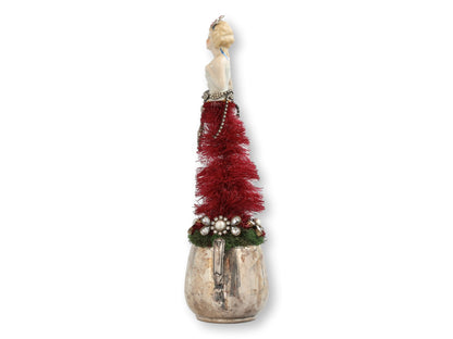 Antique Beauty Queen Jeweled Bottle Brush Tree
