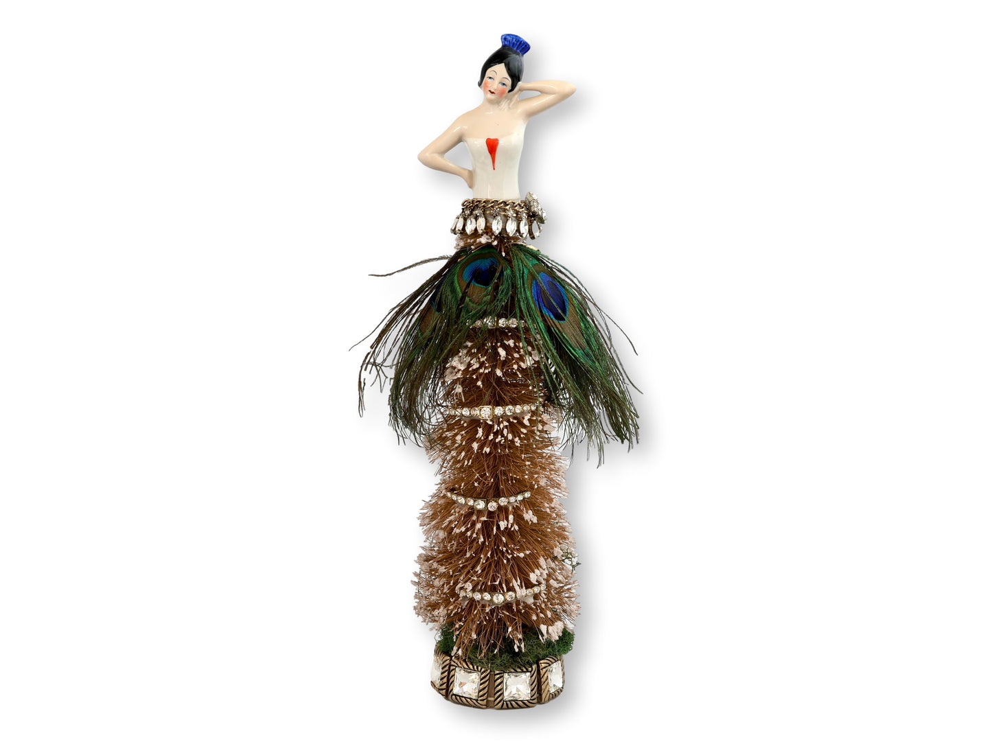 Antiques Follies Starlet Peacock Bottle Brush Tree