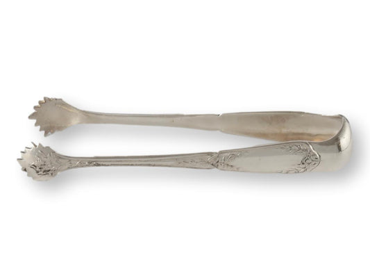 Early 1900s French Silver-Plate Tongs