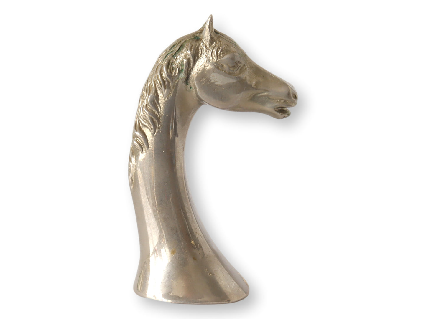 Midcentury English Silver-Plate Horse Head Bottle Opener