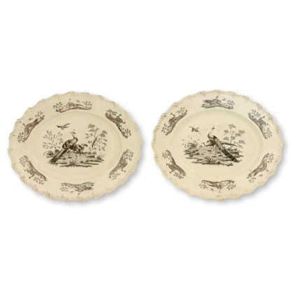 Antique French Creamware Serving Dishes