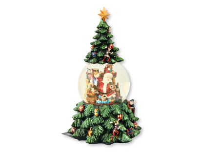 Christopher Radko “Santa’s Helper” Extra-Large Musical Snow Globe Tree – 2002