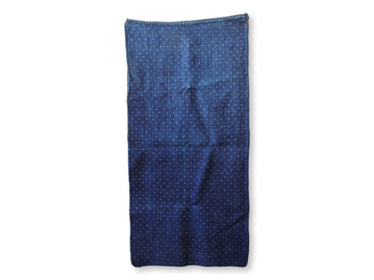 Antique French Indigo Polka Dot Laundry Bag