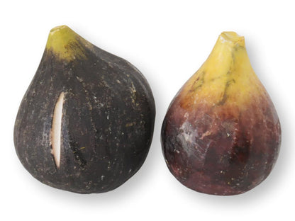 Italian Alabaster / Stone Fruit Figs, Pair