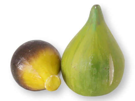 Italian Alabaster / Stone Fruit Figs, Pair