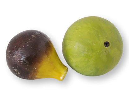 Italian Alabaster / Stone Fruit Figs, Pair