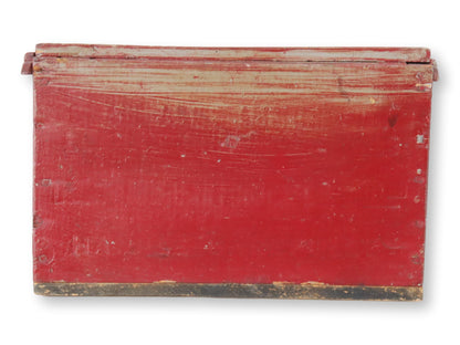 Antique American Folk Art Painted Storage Box
