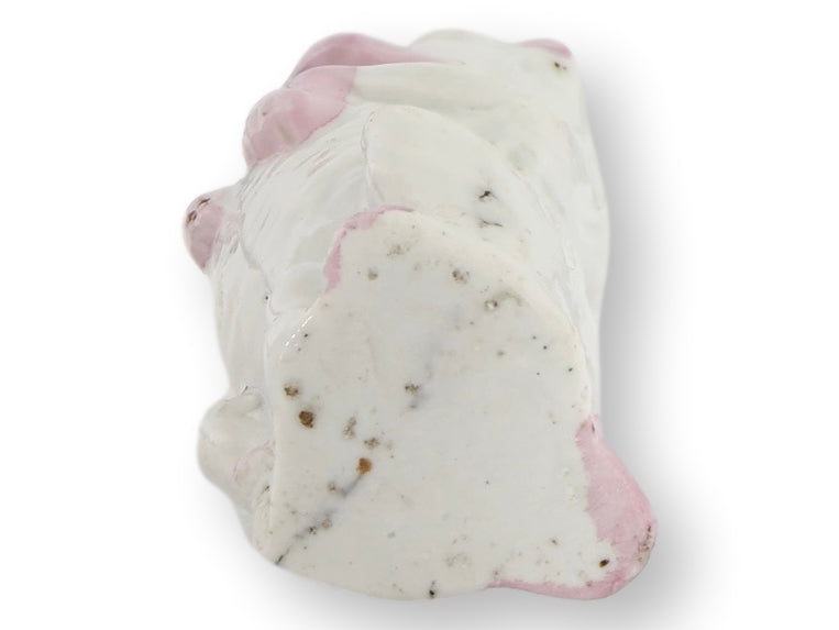 Antique Porcelain Begging Pug Dog