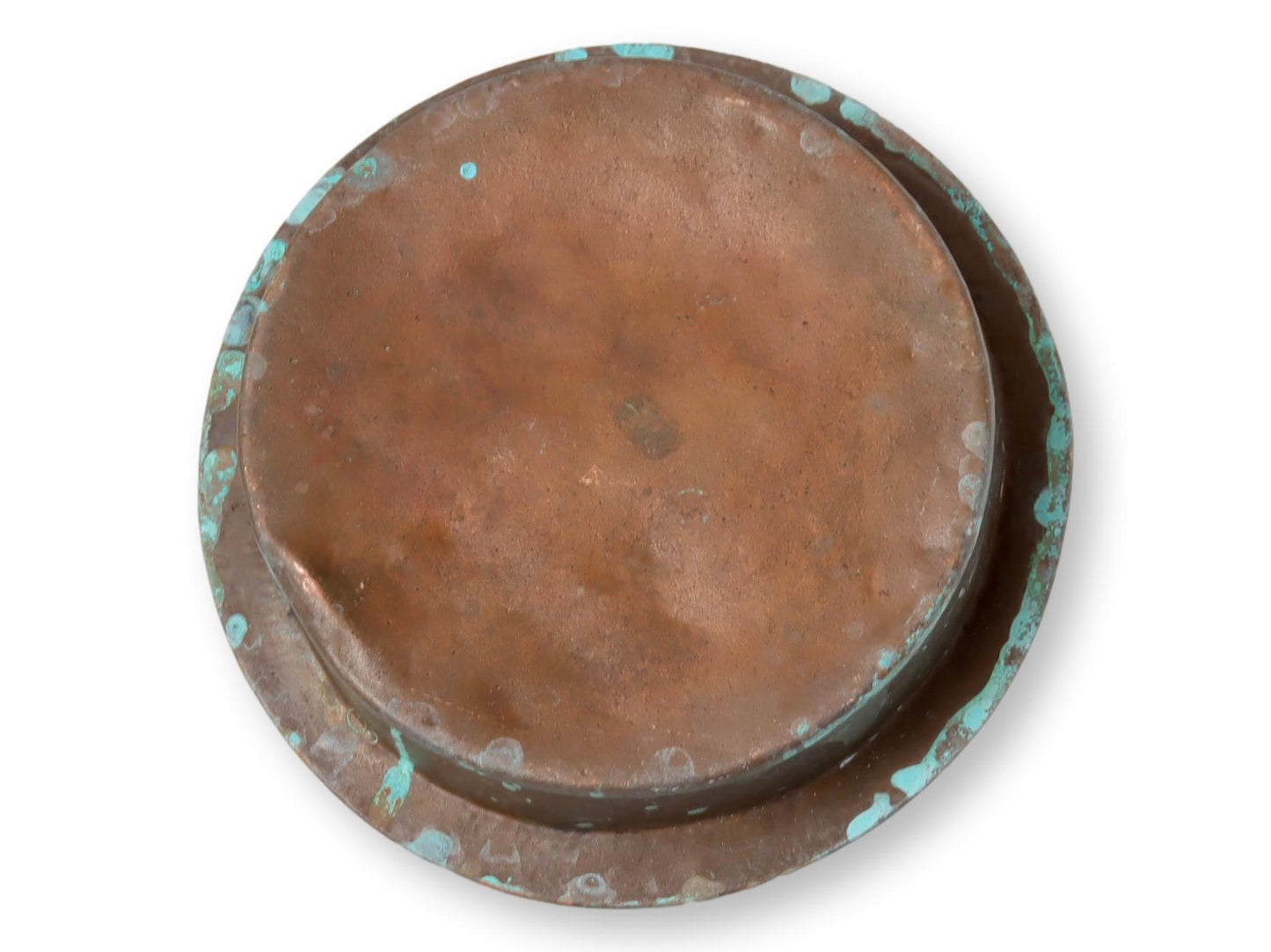 Vintage Copper Verdigris Kettle