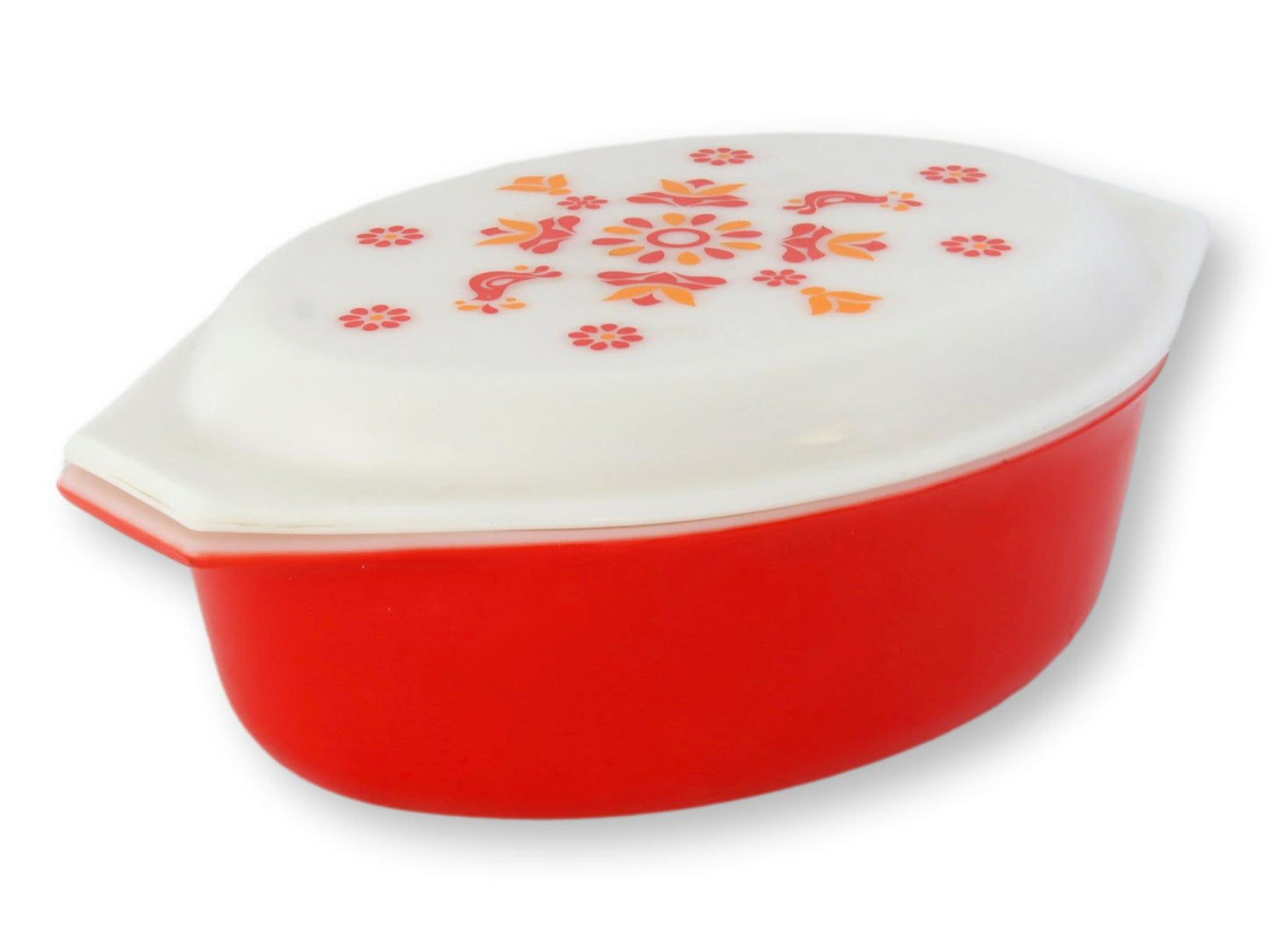 Pyrex Friendship Pattern Covered Casserole Dish