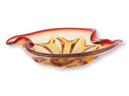 Amber Italian Murano Glass Bowl