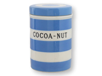 Rare Early 1900s T.G. Green "Cocoa-Nut" Cornishware Canister