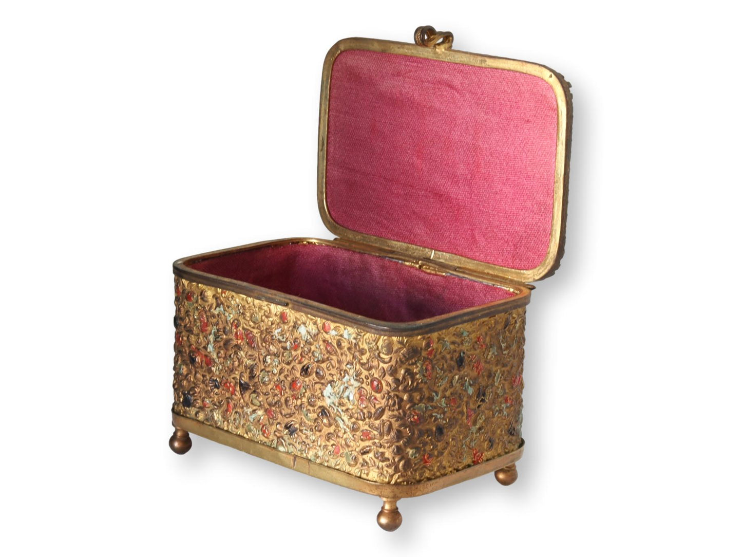 1878 French Exposition Gilded Ormolu Ring Box