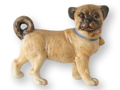 Antique English Bisque Pug Dog