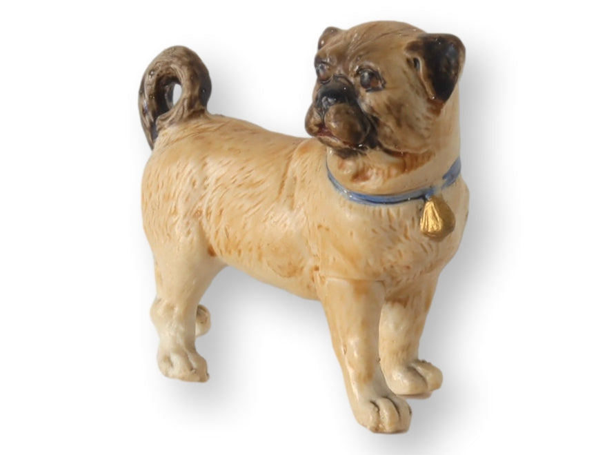 Antique English Bisque Pug Dog