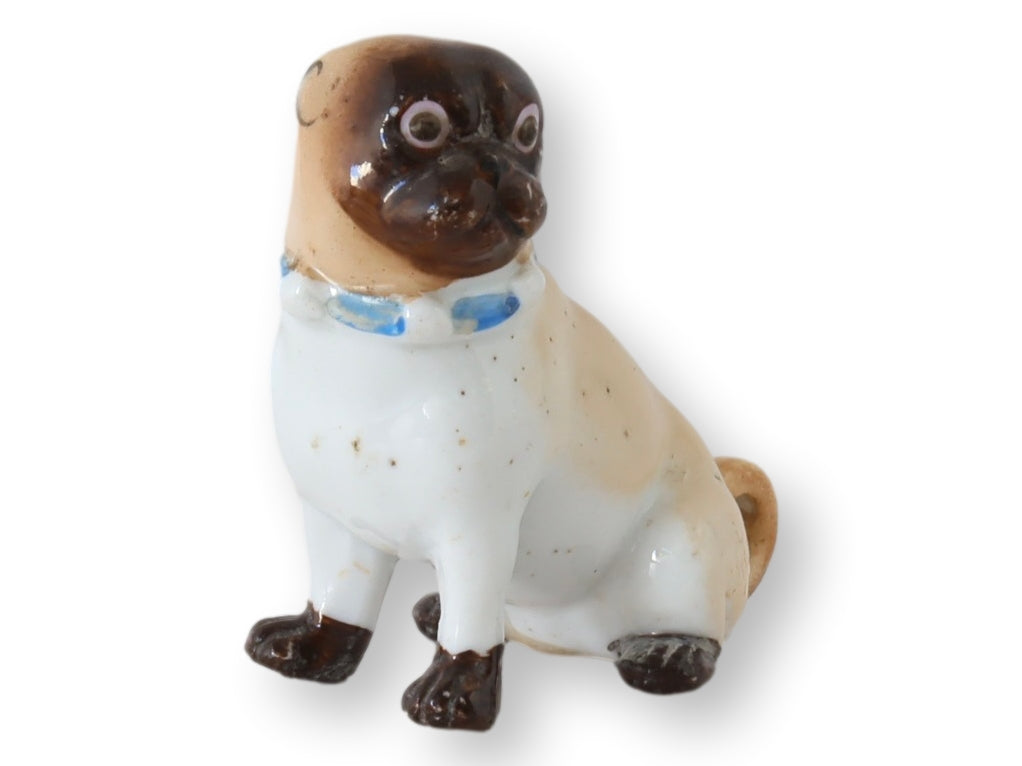 Antique Dresden Pug Dog