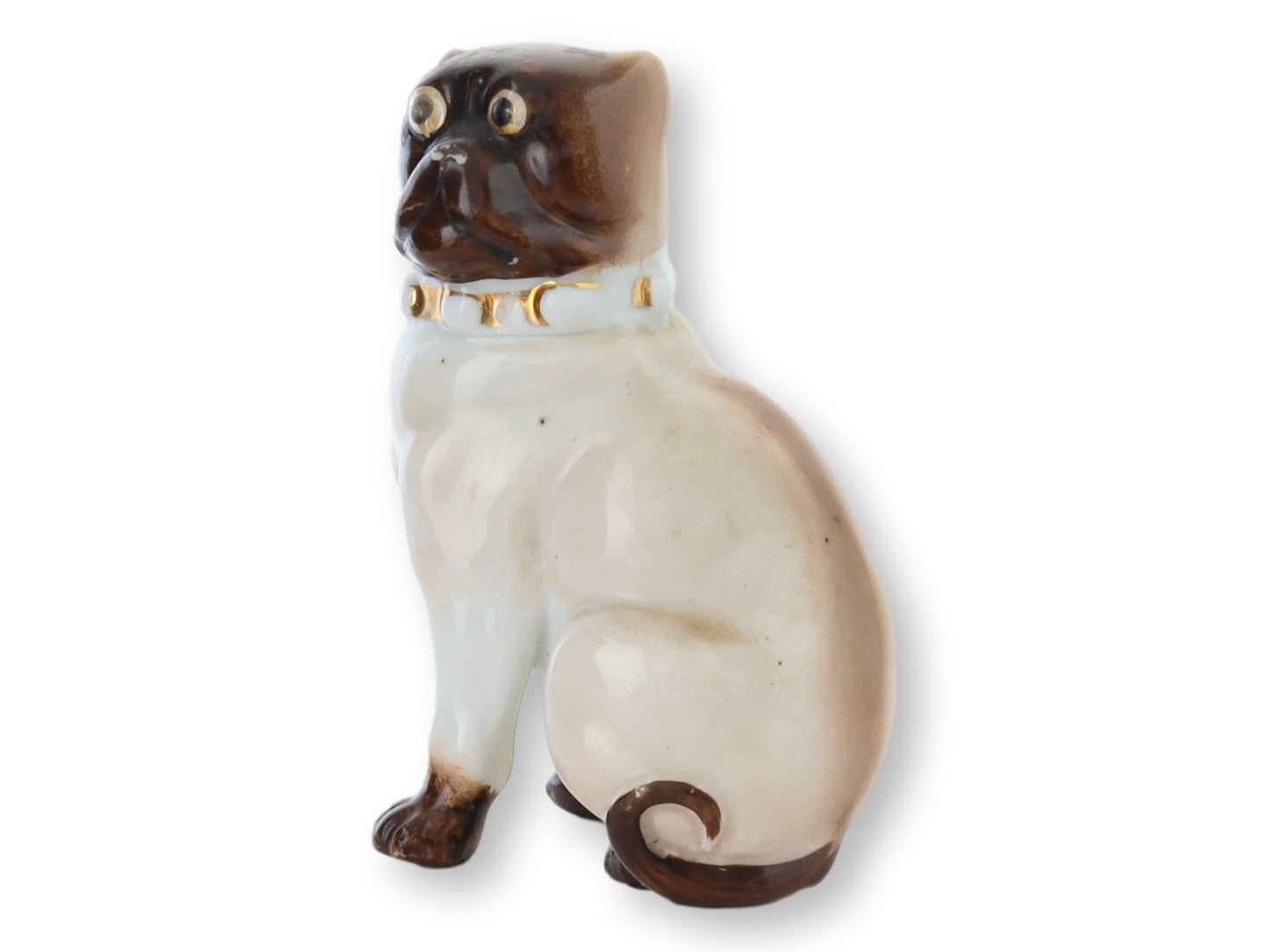 Antique Dresden Pug Dog