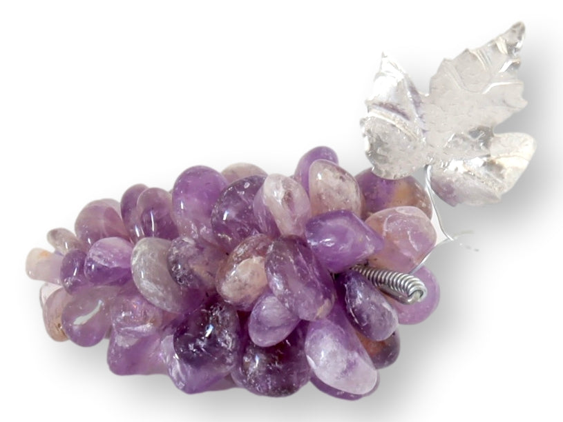 Italian Polished Amethyst Natural Stone Grapes