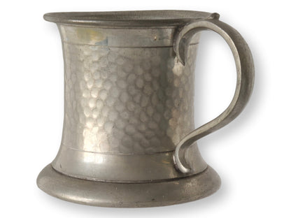 Hammered Pewter Queen Elizabeth Coronation Mug