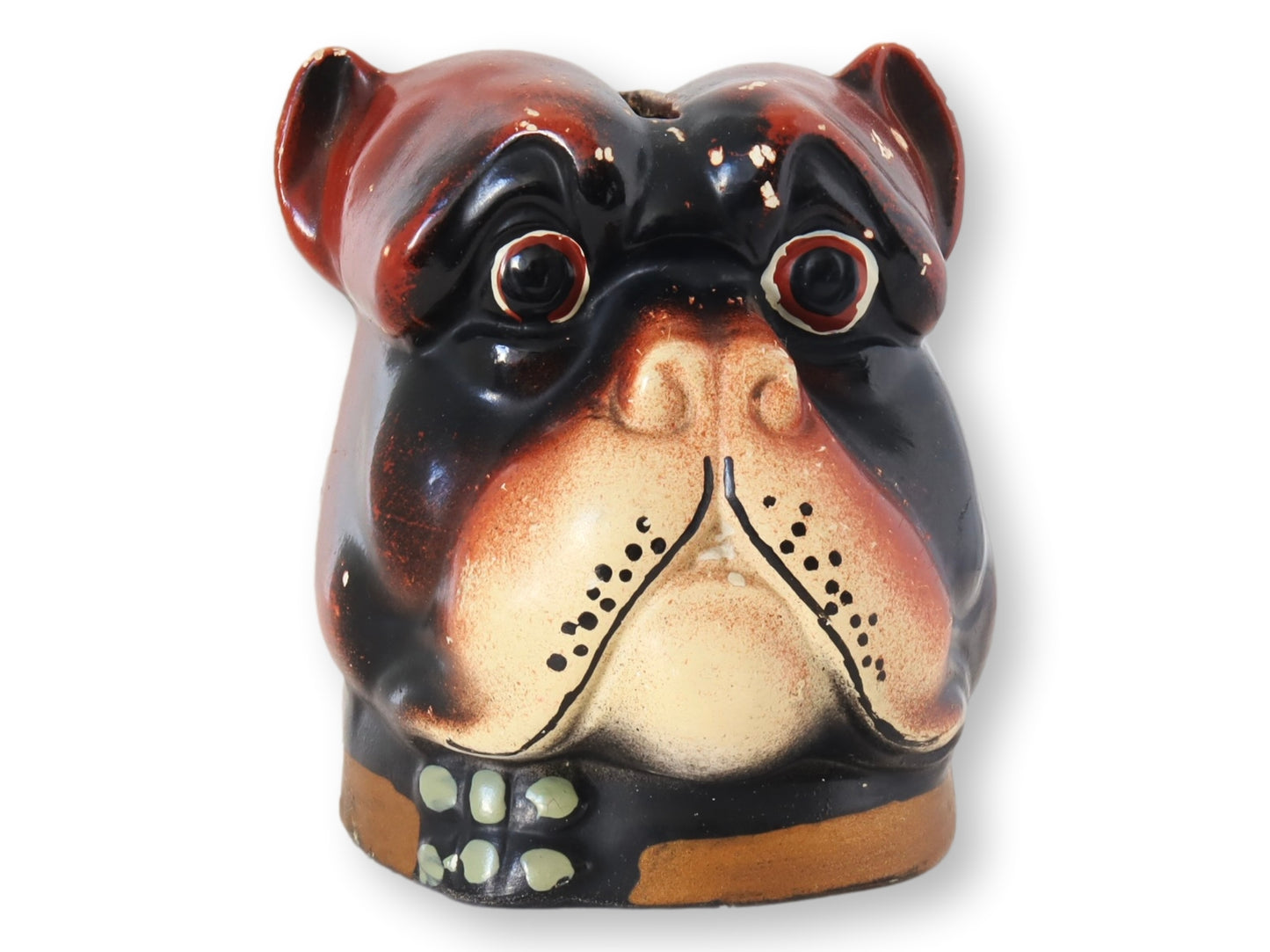 C. 1900s English Porcelain Pug Dog Smash Coin Bank