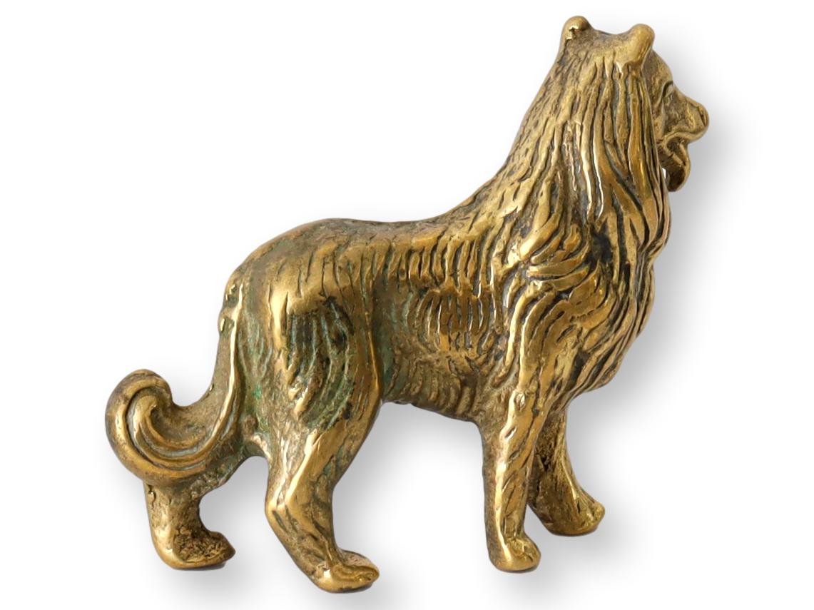 Antique English Brass Rough Collie