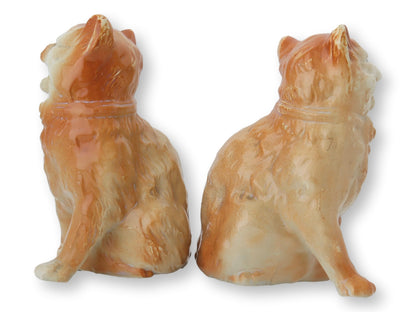 19th-C. English Staffordshire Open Leg Cats