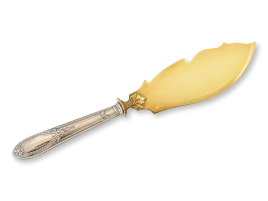 Antique French Sterling Silver & Gilt Cake Server