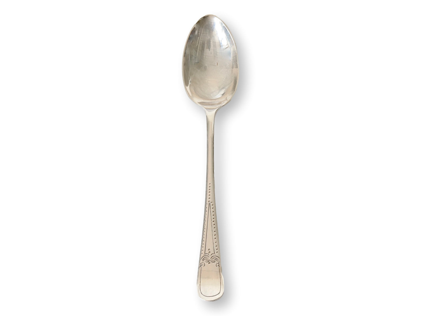 East 20th-C. English Coffee Spoons w/ Sugar Tongs