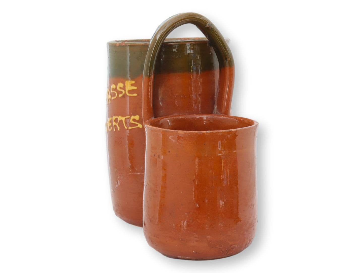 Midcentury French Terra Cotta Utensil Holder