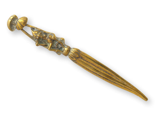 C. 1880 French Letter Opener w/ Elf