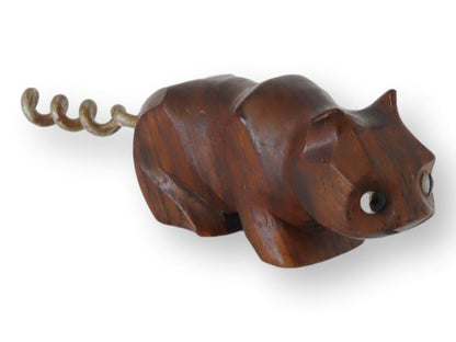 Midcentury Teak Cat Corkscrew