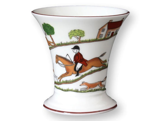 Vintage Coalport Hunting Scene Posy Pot