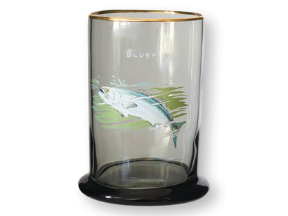 Vintage Ned Smith Tumblers w/Fish, S/6