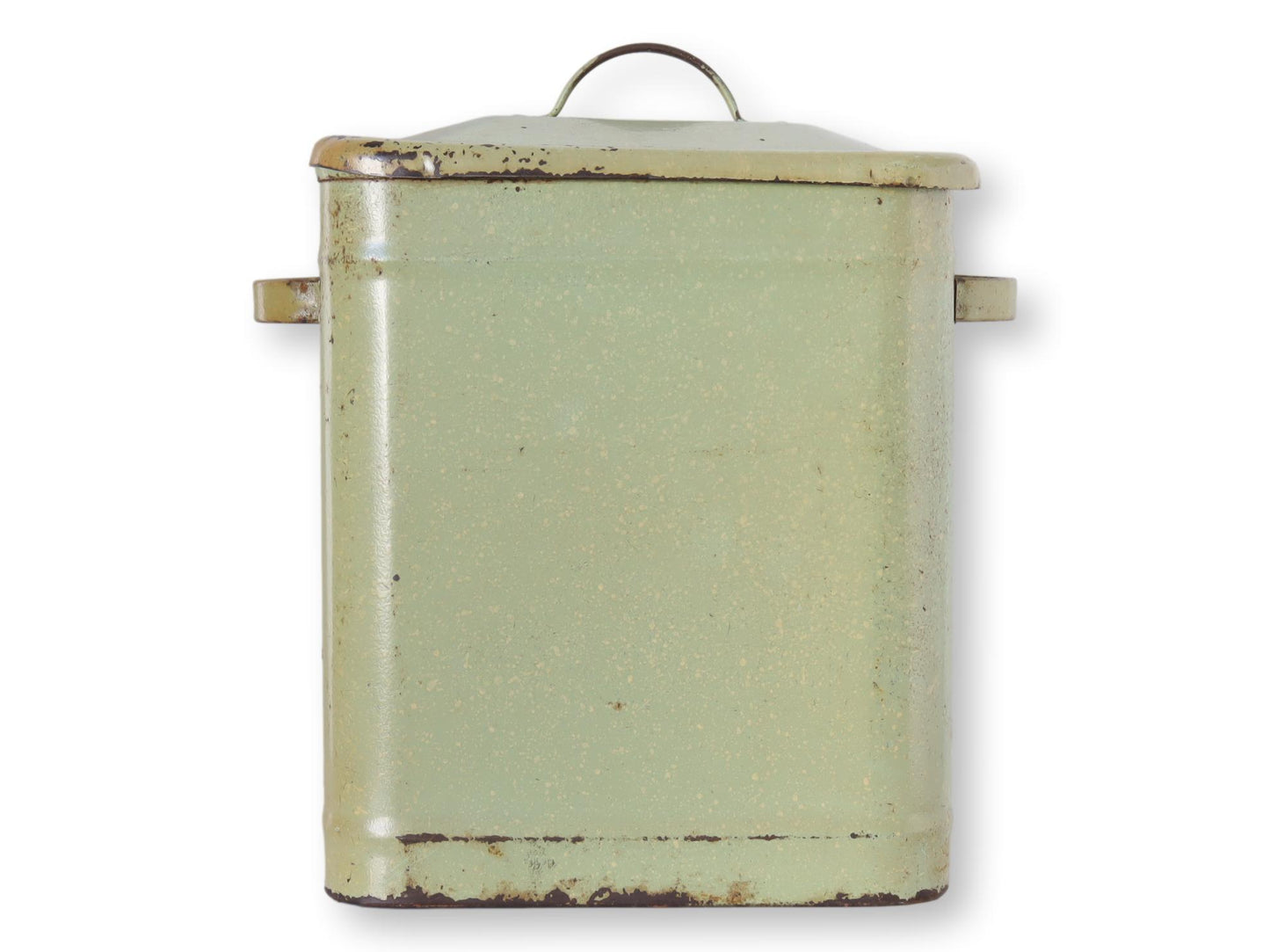 English Enameled Flour Canister