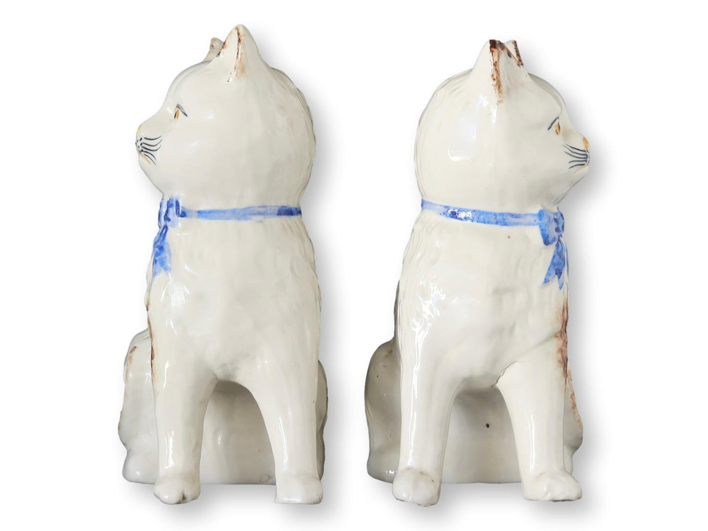 Antique English Staffordshire Cats