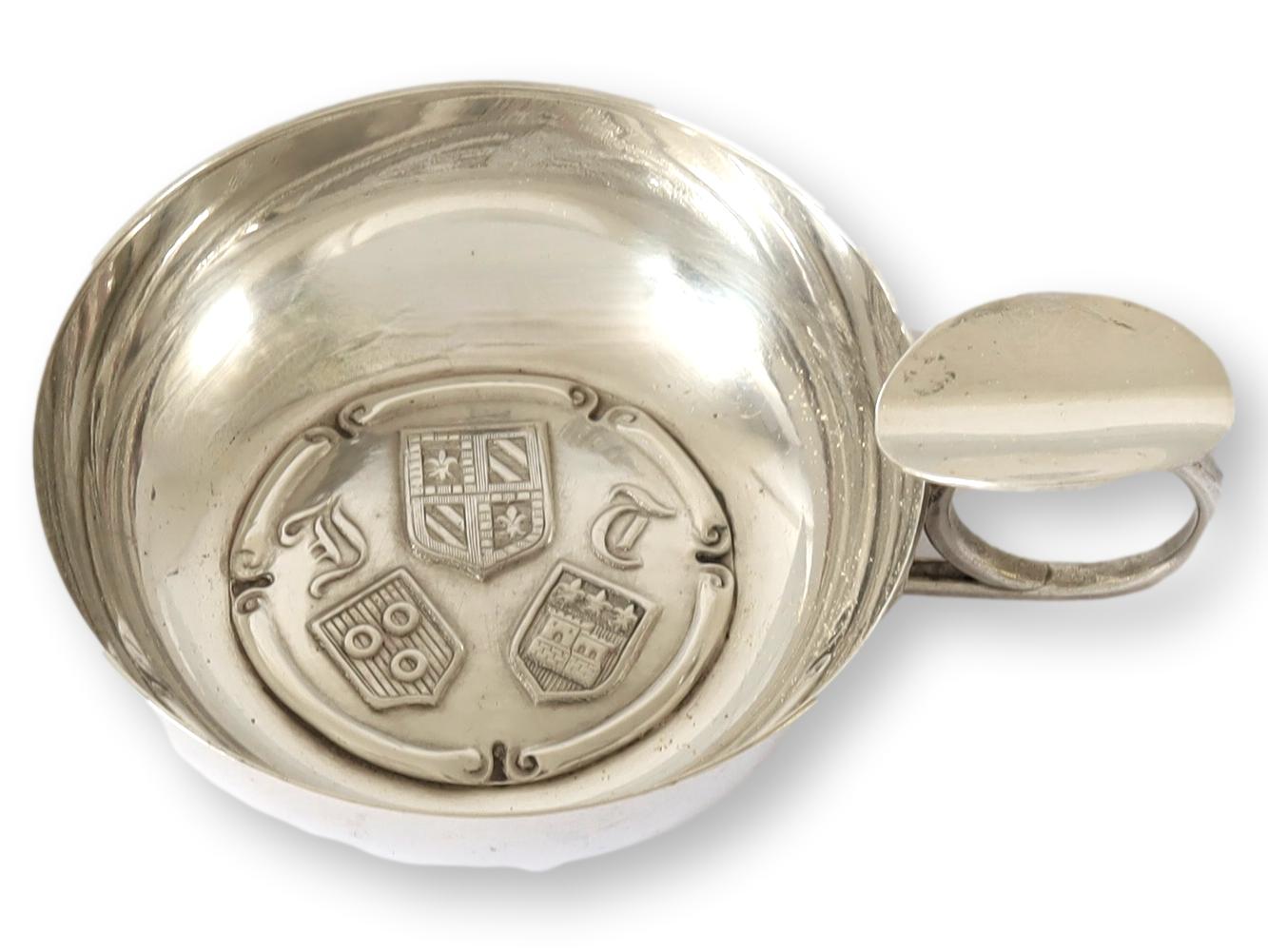 Midcentury French Silverplate Wine Taster (Tastevin) – Bourgogne Thorin