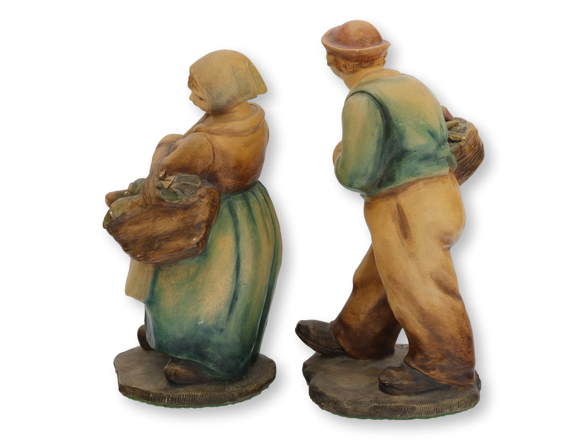 Italian Peasant Sculptures by Guido Cacciapuoti
