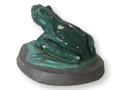 Midcentury Decorative Cement English Garden Frog