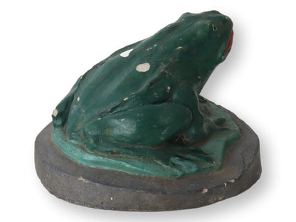 Midcentury Decorative Cement English Garden Frog