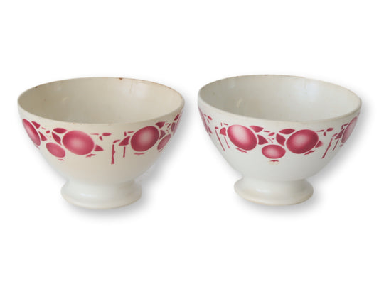 Vintage French Cafe au Lait Bowls