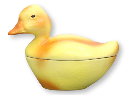 French Majolica Duckling Pâté Tureen