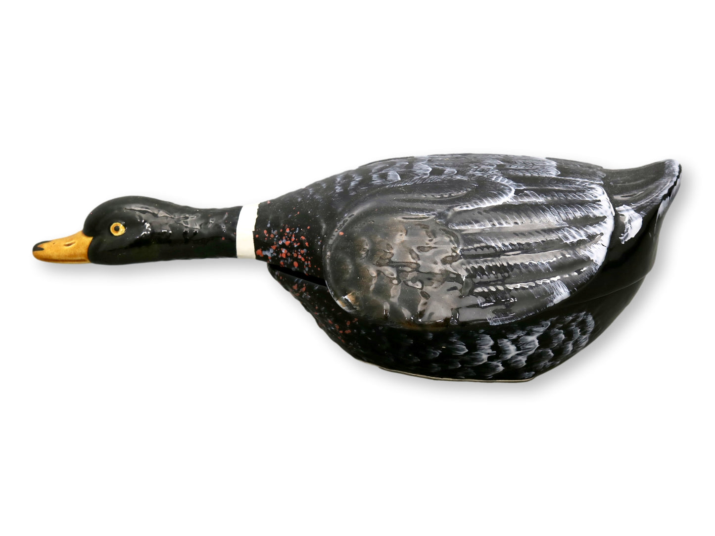 French Majolica Duck Pâté Serving Dish