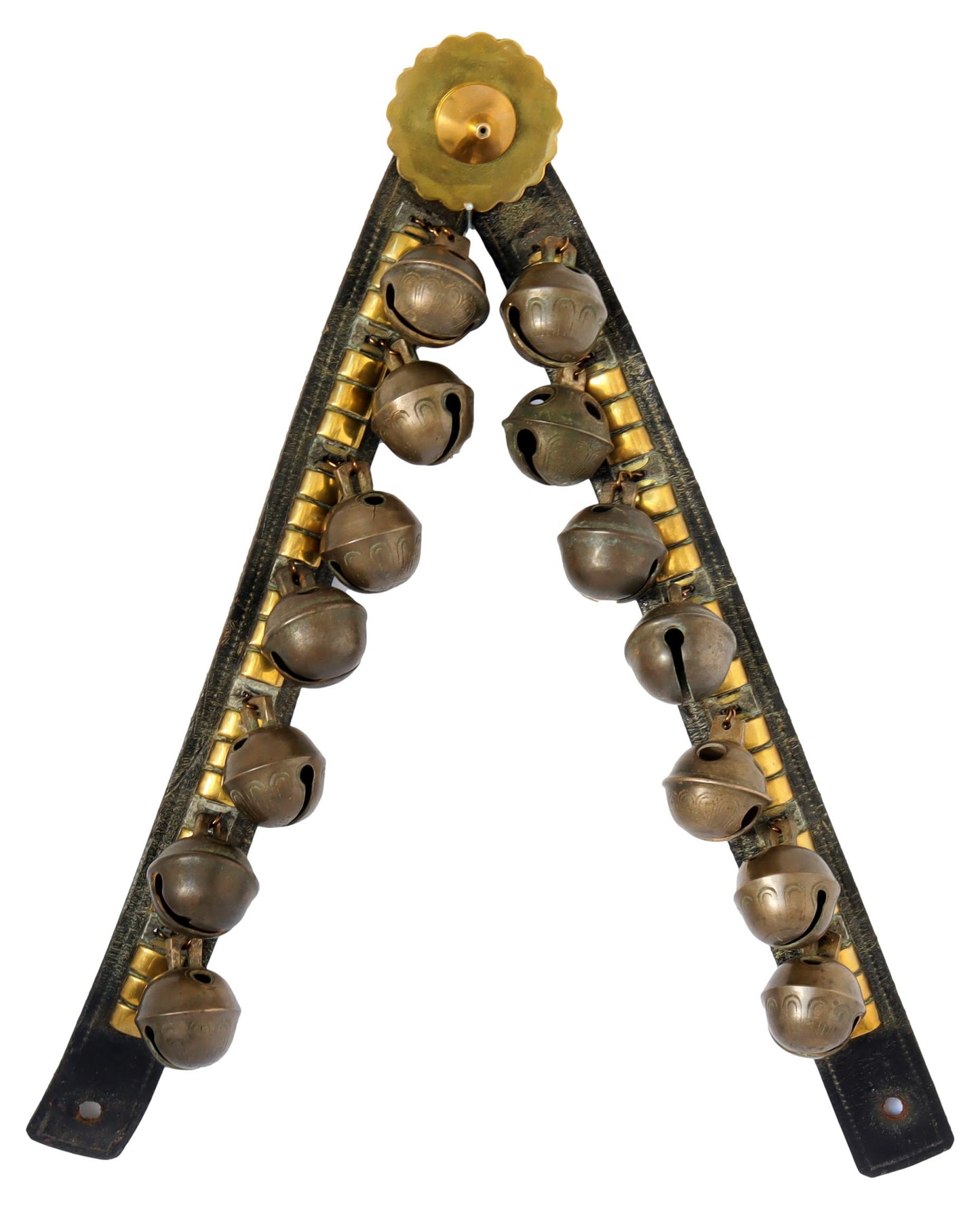 19th-C. English Victorian Jingle Bells Strap